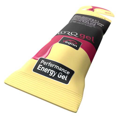 Torq Energy Gel Raspberry Ripple - Sports, Cycling, Running Gels with 30 g Carbohydrates