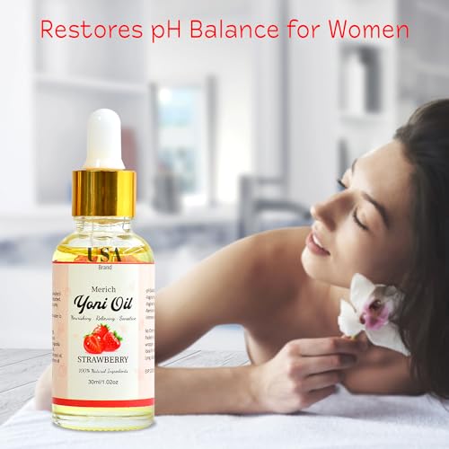 MERICH Natural Yoni Oil | Feminine Yoni Detox Oil | Naturally Scented Vaginal Oil | Restores pH Balance