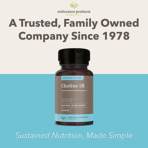 Choline Bitartrate Sustained Release - 300mg 200 Tablet - Promotes Brain Health, Mental Focus & Memory