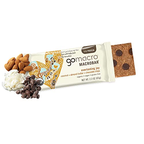 GoMacro MacroBar Organic Vegan Protein Bars - Coconut + Almond Butter + Chocolate