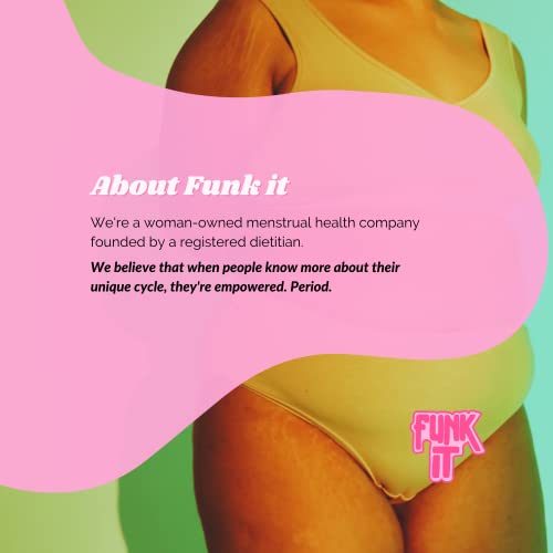 Funk It Wellness Seed Cycling Kit | Organic PMS Relief | Monthly Supply | Soothe Cramps, Hormonal Acne