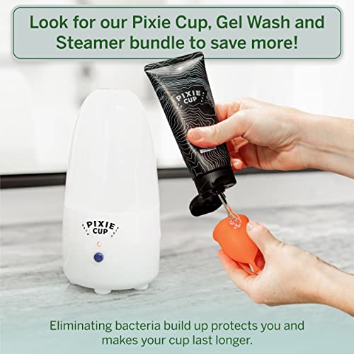 Pixie Menstrual Cup & Disc Steamer Sterilizer - Ranked 1 for The Best Steamer - Kills 99.9% of Germs