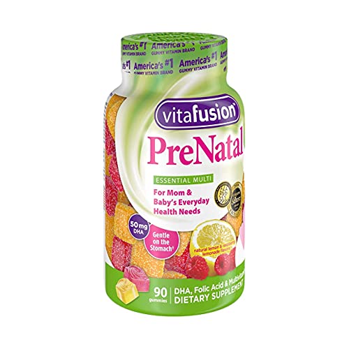 Vitafusion PreNatal Dietary Supplement, Lemon & Raspberry Lemonade Flavors 90 ea (Pack of 7)