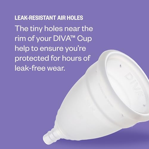 DivaCup - BPA-Free Reusable Menstrual Cup - Leak-Free Feminine Hygiene - Tampon and Pad