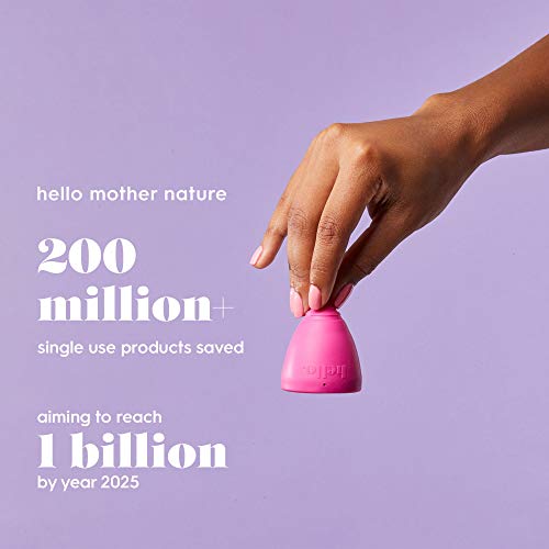 The Hello Cup Extra Small Menstrual Cup, BPA Free, Reusable, Hypoallergenic, Recyclable