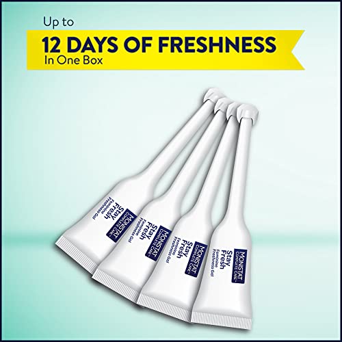 Monistat Stay Fresh Gel, Odor Eliminating Gel for Feminine Care, Fragrance Free Vaginal Gel, Prefilled