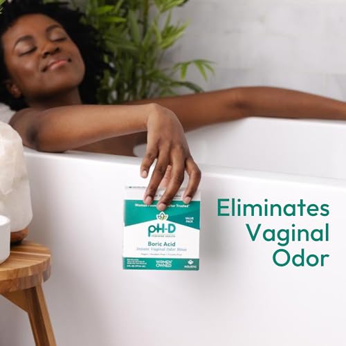 pH-D Feminine Health - Instant Odor Rinse with Boric Acid for Vaginal Odor - Vegan, Paraben-Free