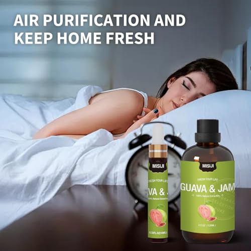Essential Oils-MISIJI Guava & Jam Fragrance Essential Oils for Diffuser for Home 4FL.OZ Plus 0.33