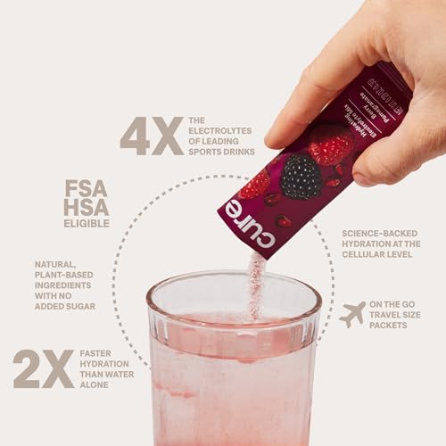 Cure Hydrating Plant Based Electrolyte Mix | FSA & HSA Eligible | Powder for Dehydration