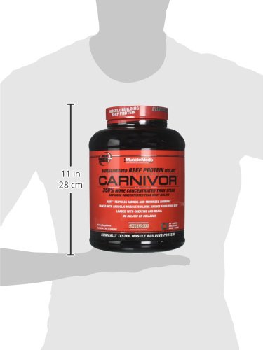 MuscleMeds, Carnivor Beef Protein Isolate Powder 56 Servings, Chocolate, 72 Ounce