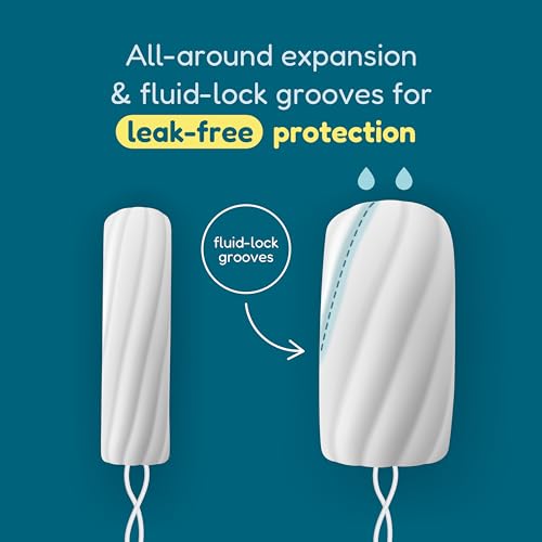 o.b. Tampons Multipack | Non-Applicator Tampon, Unscented | Regular/Super/Super Plus Tampons, 40ct