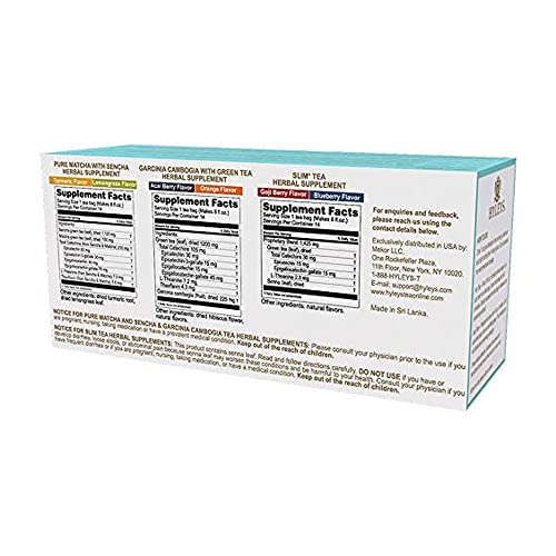 HYLEYS Tea for Cleanse and Weight Loss - New 14 Day Weight Loss Kit - 42 Tea Bags