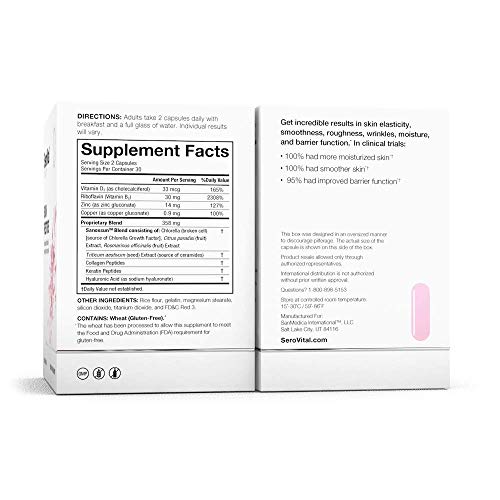 SeroVital Skin Restore, Healthy Skin Supplement with Ceramides and Hyaluronic Acid
