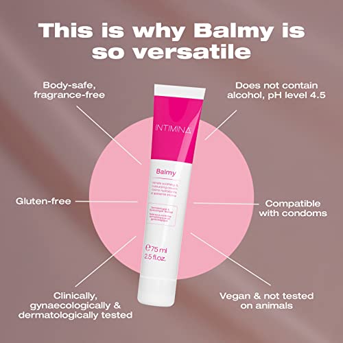 INTIMINA Balmy - Vaginal Moisturizer and Lubricant, Intimate Soothing and Moisturizing Cream