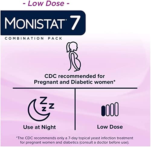 Monistat 7 Simple Cure Feminine Antifungal Cream with RX Strength Cream, 7 Day Treatment Cream