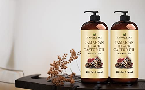 Handcraft Blends Jamaican Black Castor Oil for Hair Growth, Eyelashes and Eyebrows