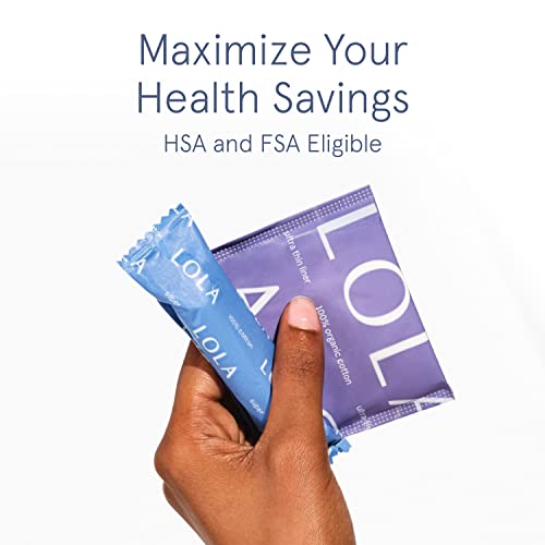 LOLA Organic Cotton Tampons, 60 Count - Super Plus Tampons, Period Feminine Hygiene Products