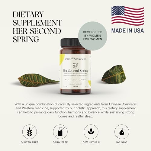 Fabulous Menopause Kit Supplements for Women. Black Cohosh, 60 Caps. Includes E-Book, Recipes