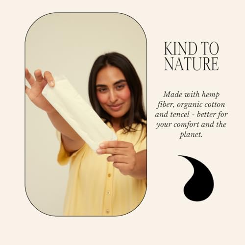 Rif Care Organic Menstrual Pads Feminine Hygiene Hemp Fiber Biodegradable
