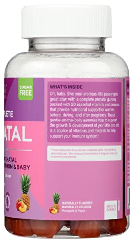 Suku Vitamins The Complete Prenatal Gummies Peach & Pineapple Flavour, Sugar Free, 60 Pieces