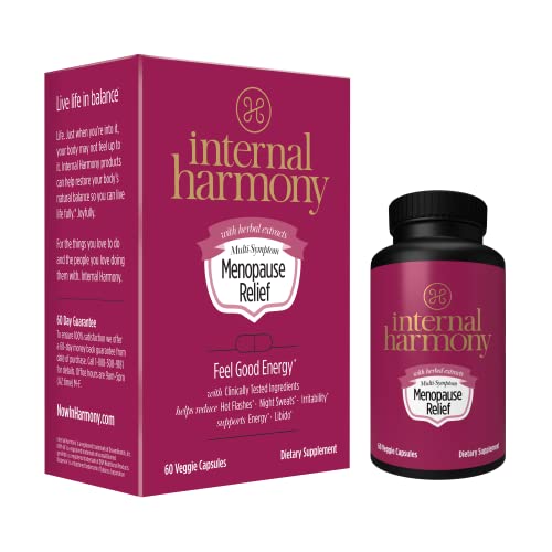Internal Harmony Menopause Relief for Women - Hot Flashes and Night Sweat Relief, Reduce Stress