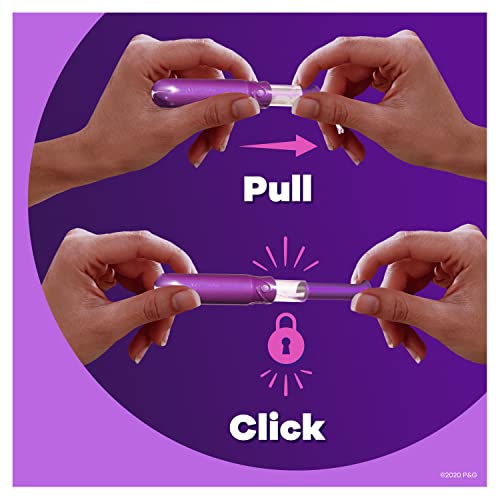 Tampax Pocket Radiant Compact Plastic Tampons, With LeakGuard Braid, Regular Absorbency