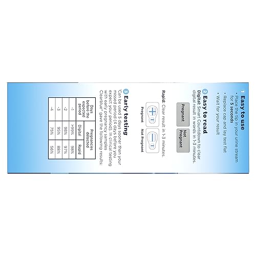 Clearblue Pregnancy Test Combo Pack, 10ct - Digital with Smart Countdown & Rapid
