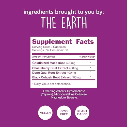 Happy Healthy Hippie Hormone Balance for Women - PMS Support Supplement & Menopause