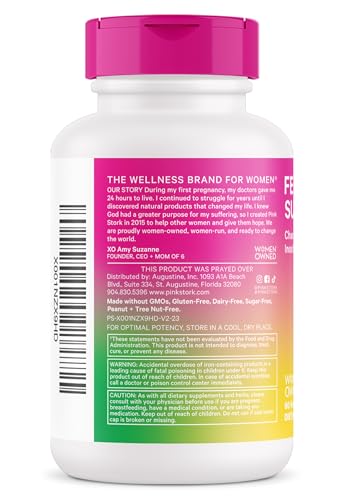 Pink Stork Fertility Supplements for Women - Support Ovulation, Conception