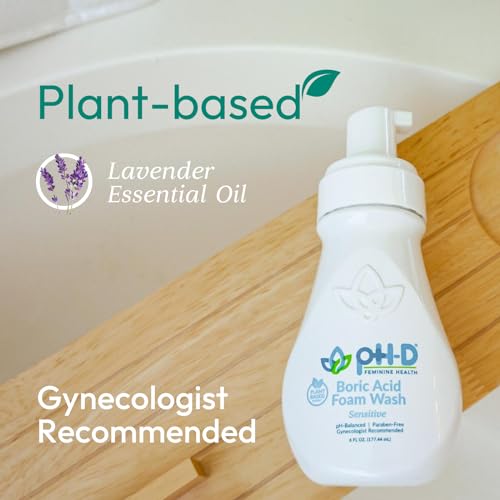 pH-D Feminine Health - Boric Acid Foam Wash - pH-Balanced, Paraben-Free, and Plant-based