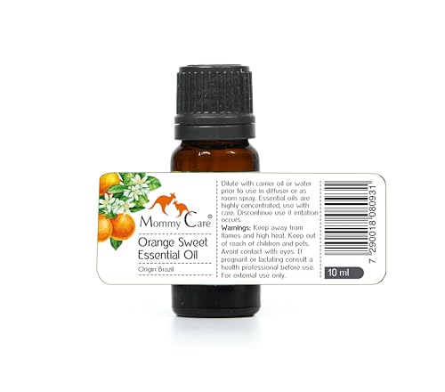 mommy care Sweet Orange Essential Oil for Aromatherapy 0.338 fl oz Brazil Origin