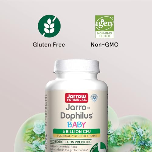 Jarrow Formulas Baby’s Jarro-Dophilus + GOS Supplement - 3 Billion CFU Per Serving - Multi-Strain