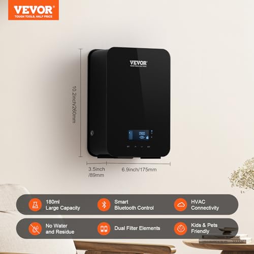 VEVOR Upgrade HVAC Scent Diffuser, Smart Scent Air Machine for Home, 180ML with Cold Air Technology