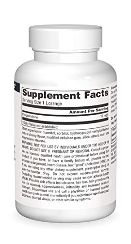 Source Naturals Pregnenolone 10mg - 60 Cherry Lozenges