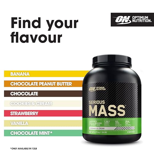 Optimum Nutrition Serious Mass Protein Powder High Calorie Weight Gainer