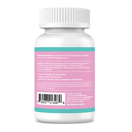 LaVie Prenatal Vitamins with Ginger, DHA, Folic Acid, & Iron - Pregnancy Must Haves for Baby's