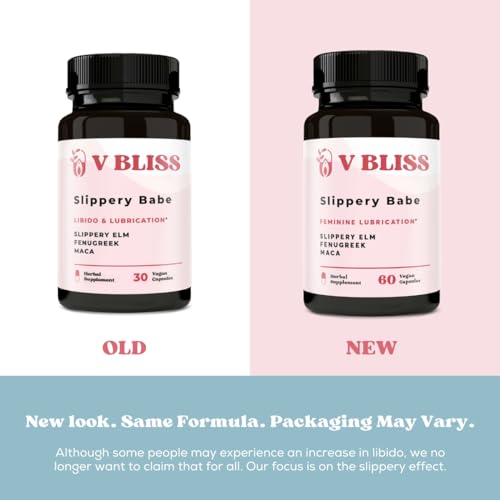 V Bliss Slippery Babe Vaginal Moisturizer Capsules | Relieves Vaginal Dryness with Slippery Elm