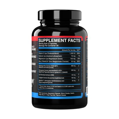 eFlow Nutrition Enflux Natural T Support with KSM-66 Ashwagandha - Supplement