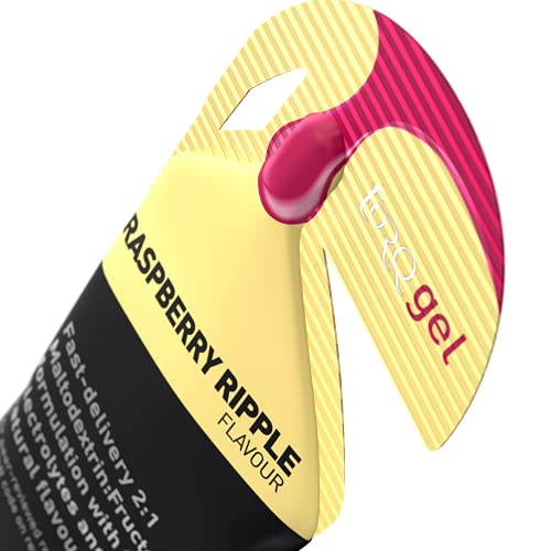 Torq Energy Gel Raspberry Ripple - Sports, Cycling, Running Gels with 30 g Carbohydrates