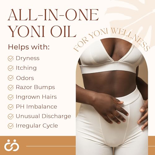 Natural Yoni Oil, Mint Fresh Feminine Care Oil, Reduces Odor, Restores pH Balance, All Natural, Herbal Yoni