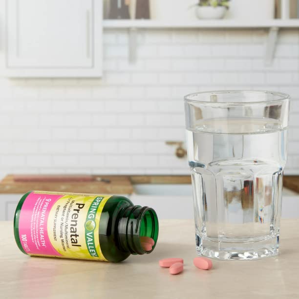 Spring Valley Multimineral Prenatal Multivitamin Tablets Dietary Supplement