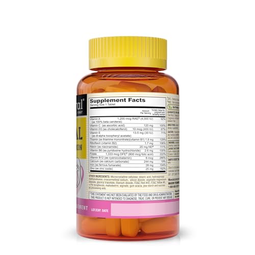 MASON NATURAL Masonatal Prenatal Formulation - Prenatal & Postnatal Multivitamin for Women