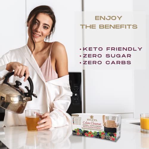 Hyleys Colon Cleanse Tea Assorted Flavors - 42 Tea Bags (1 Pack)