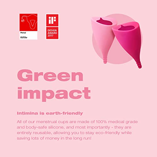 Intimina Lily Cup One - Collapsible Disposable Menstrual Cups for Beginners, Small Menstrual Cup