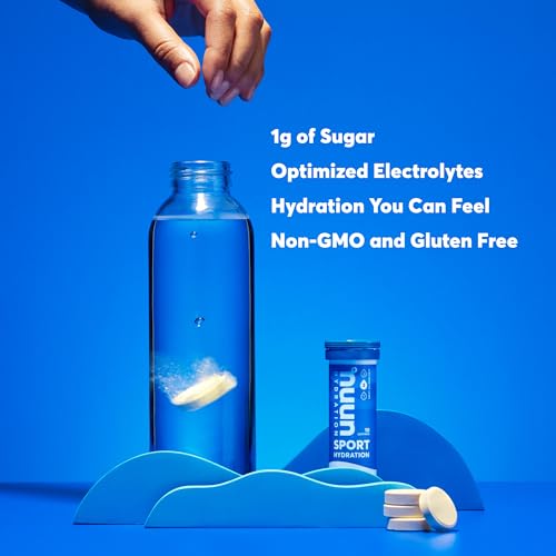 Nuun Sport Electrolyte Tablets for Proactive Hydration, Mixed Citrus Berry Flavors, 4 Pack