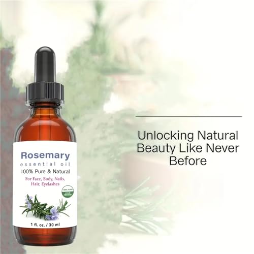 Rosemary Oil Organic Essential Natural Rosemary Oil for Hair, Pure Rosemary Essential Oil for Diffuser, 30ml