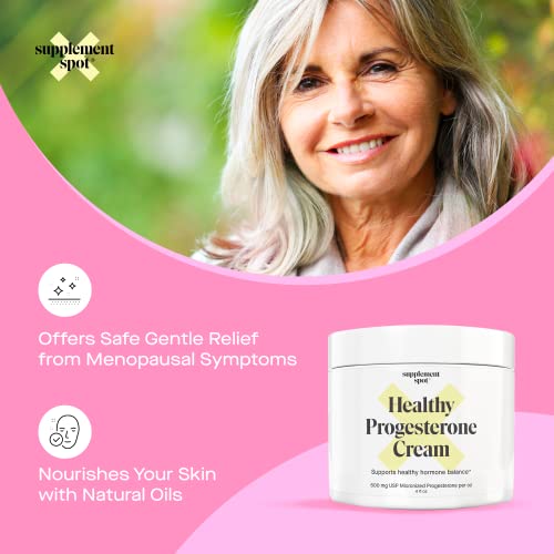 Supplement Spot Healthy Progesterone Cream for Women – Micronized Bioidentical Progesterone Cream