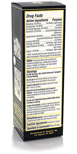 Hyland’s Menopause Natural Homeopathic Relief of Sleeplessness, Assorted, 68 Count