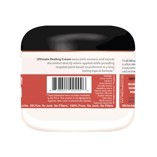 Naturulz Ultimate Healing Cream 4 Ounce Fast-Acting Topical for Backs, Knees, Shoulders, Muscles