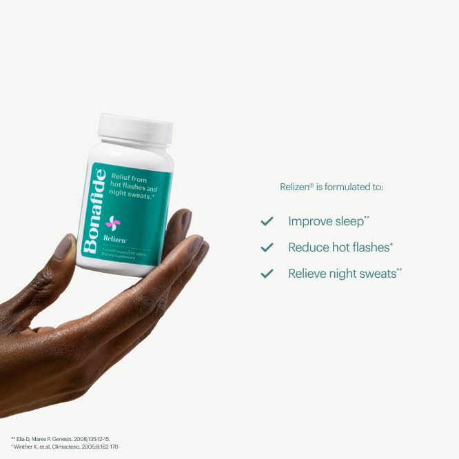 Relizen Bonafide Menopause Relief – Powerful, Hormone-Free Relief from Hot Flashes and Night Sweats